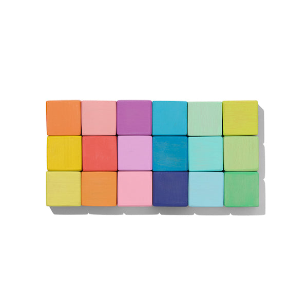 Square blocks each different colour