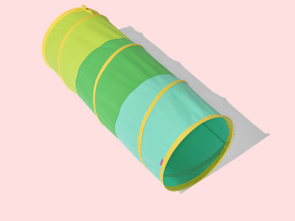 cotton green and yellow tunnel round